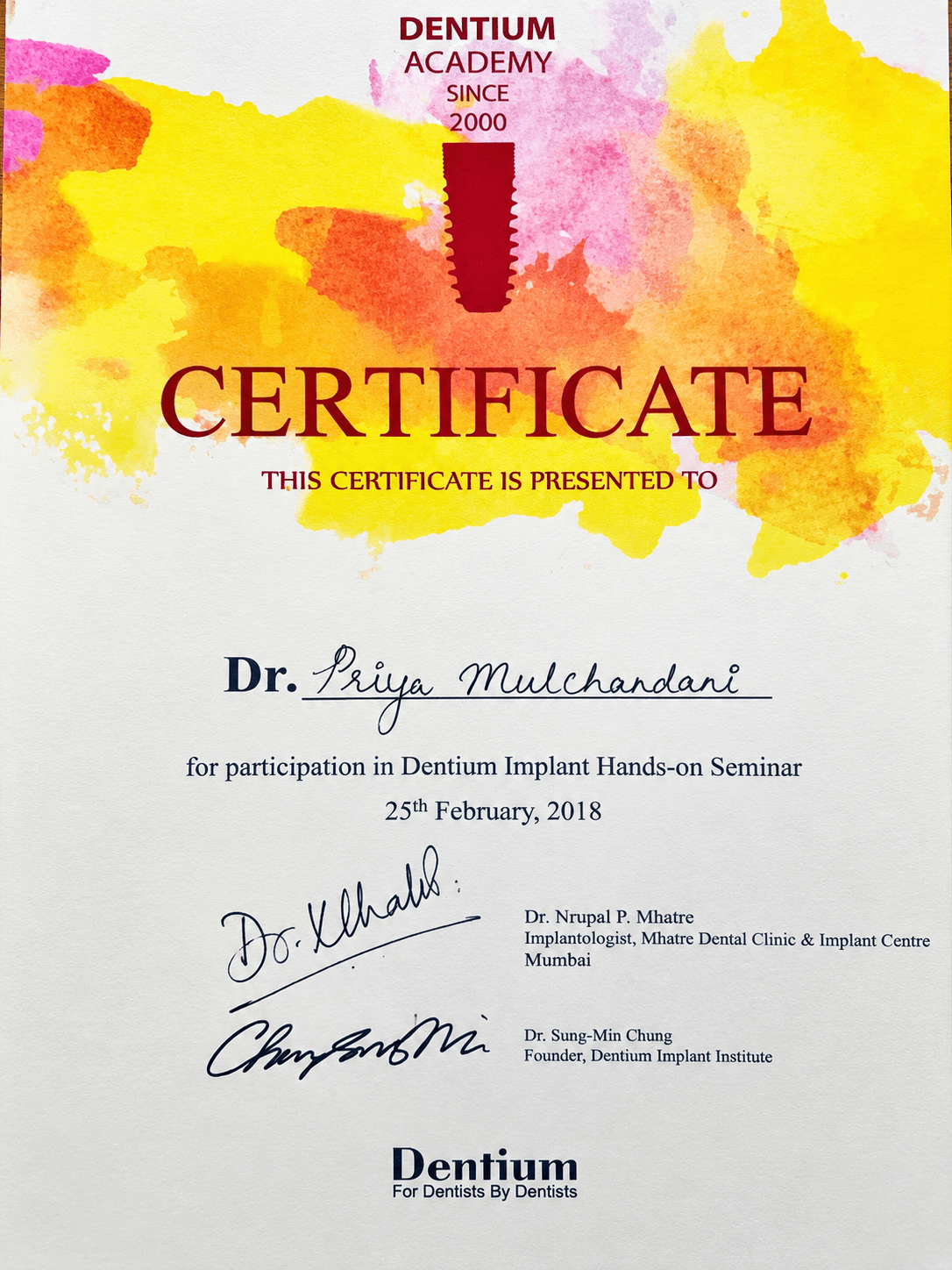 Advanced Dental Clinic Jabalpur Award 2